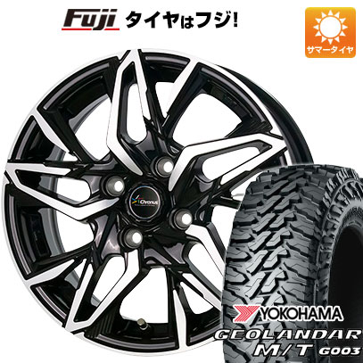 【新品 軽自動車】軽トラ 軽バン 夏タイヤ ホイール4本セット 145/80R12 80/78N ヨコハマ ジオランダー M/T G003 ホットスタッフ クロノス CH-112 4J 12インチ(送料無料)|フジコーポレーション