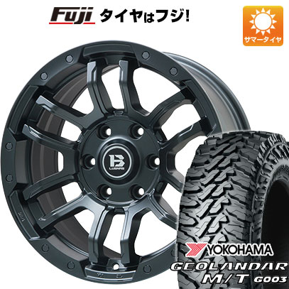 【新品国産車用6穴139.7】 夏タイヤ ホイール4本セット 275/70R17 ヨコハマ ジオランダー M/T G003 ビッグウエイ B-LUGNAS FRD(マットブラック) 8J 17インチ(送料無料)