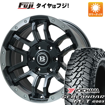 【新品国産車用6穴139.7】 夏タイヤ ホイール4本セット 275/65R18 ヨコハマ ジオランダー M/T G003 ビッグウエイ B-LUGNAS FRD(マットブラック/ブラッククリアリム) 8J 18インチ(送料無料)