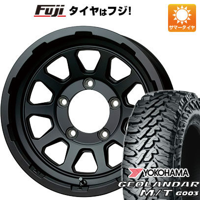 【新品】ジムニーシエラ/ジムニーノマド 夏タイヤ ホイール4本セット 215/75R15 ヨコハマ ジオランダー M/T G003 ホットスタッフ マッドクロス レンジャー 6J 15インチ(送料無料)