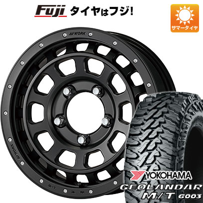 【新品】ジムニー 夏タイヤ ホイール4本セット 175/80R16 ヨコハマ ジオランダー M/T G003 WORK ワーク クラッグ ティーグラビック SHADOW EDITION 限定 5.5J 16インチ(送料無料)|フジコーポレーション
