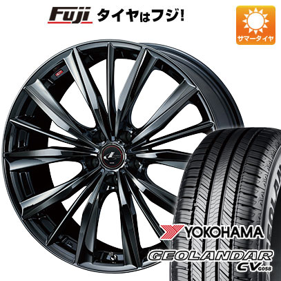 【新品国産車用5穴114.3】 夏タイヤ ホイール4本セット 215/50R18 ヨコハマ ジオランダー CV G058 WEDS ウェッズ レオニス VX 7J 18インチ(送料無料)