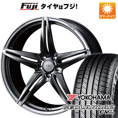 【新品国産車用5穴114.3】 夏タイヤ ホイール4本セット 225/60R18 ヨコハマ ジオランダー CV G058 WEDS ウェッズ F-ZERO FZ-3 8J 18インチ(送料無料)|フジコーポレーション