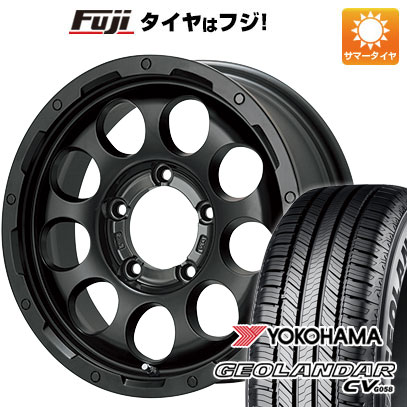 【新品】ジムニーシエラ/ジムニーノマド 夏タイヤ ホイール4本セット 215/70R16 ヨコハマ ジオランダー CV G058 レアマイスター LMG CS-9 マットブラック 5.5J 16インチ(送料無料)