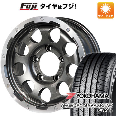 【新品】ジムニーシエラ/ジムニーノマド 夏タイヤ ホイール4本セット 195/80R15 ヨコハマ ジオランダー CV G058 レアマイスター LMG CS-9 ガンメタリムポリッシュ 15インチ(送料無料) サマータイヤ