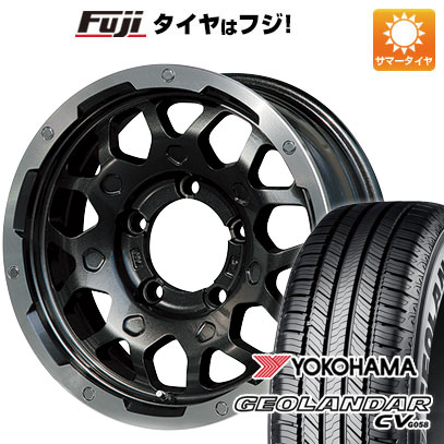 【新品】ジムニーシエラ/ジムニーノマド 夏タイヤ ホイール4本セット 195/80R15 ヨコハマ ジオランダー CV G058 レアマイスター LMG MS-9W ブラック/ブラッククリアリム 5.5J 15インチ(送料無料)|フジコーポレーション