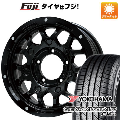 【新品】ジムニーシエラ/ジムニーノマド 夏タイヤ ホイール4本セット 215/70R16 ヨコハマ ジオランダー CV G058 レアマイスター LMG MS-9W グロスブラック 5.5J 16インチ(送料無料)｜フジコーポレーション