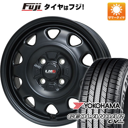 【新品 軽自動車】ハスラー デリカミニ(4WD) 夏タイヤ ホイール4本セット 165/60R15 ヨコハマ ジオランダー CV G058 レアマイスター LMG OFF-STYLE(マットブラック) 4.5J 15インチ(送料無料) 54,960円