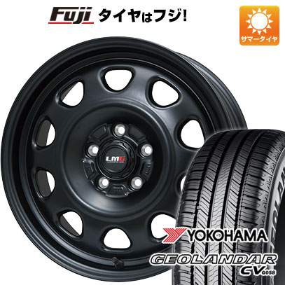 【新品】デリカD5 夏タイヤ ホイール4本セット 235/70R16 ヨコハマ ジオランダー CV G058 レアマイスター LMG OFF-STYLE(マットブラック) 7J 16インチ(送料無料)|フジコーポレーション