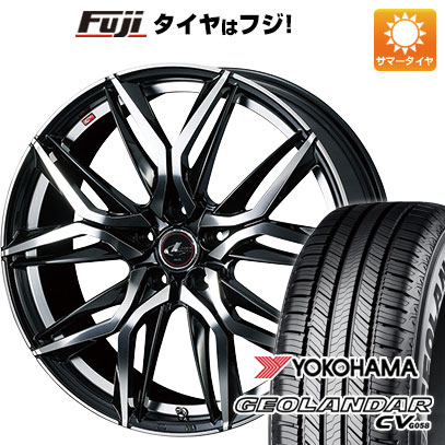 【新品国産車用5穴114.3】 夏タイヤ ホイール4本セット 215/50R18 ヨコハマ ジオランダー CV G058 WEDS ウェッズ レオニス LM 7J 18インチ(送料無料)|フジコーポレーション