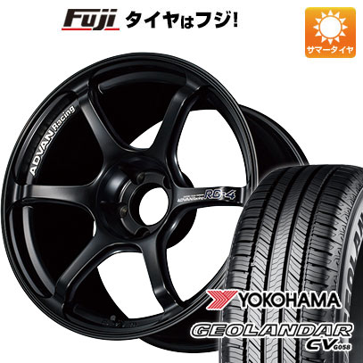 【新品国産車用5穴114.3】 夏タイヤ ホイール4本セット 215/50R18 ヨコハマ ジオランダー CV G058 ヨコハマ アドバンレーシング RG-4 7.5J 18インチ(送料無料)｜フジコーポレーション