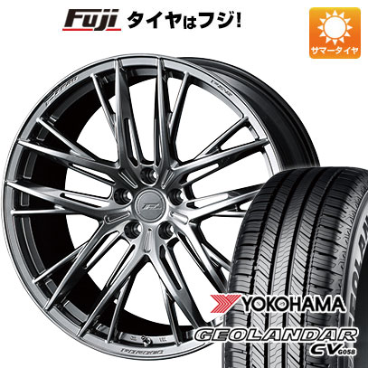 【新品国産車用5穴114.3】 夏タイヤ ホイール4本セット 225/60R18 ヨコハマ ジオランダー CV G058 WEDS ウェッズ F-ZERO FZ-5 8J 18インチ(送料無料)|フジコーポレーション