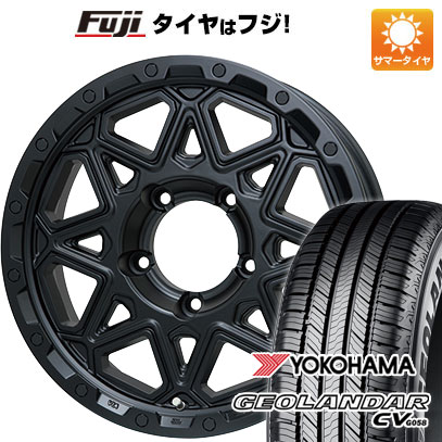 【新品】ジムニーシエラ/ジムニーノマド 夏タイヤ ホイール4本セット 215/70R16 ヨコハマ ジオランダー CV G058 レアマイスター LMG モンタグナ(マットブラック) 5.5J 16インチ(送料無料)｜フジコーポレーション