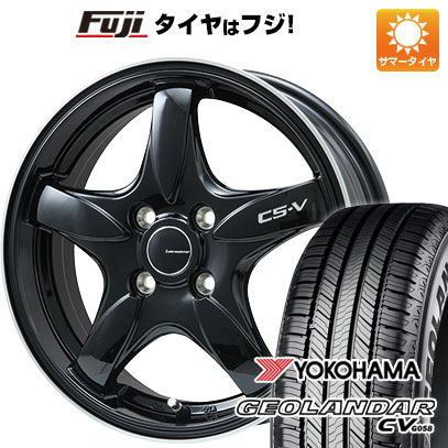 【新品】ライズ/ロッキー（ガソリン） 夏タイヤ ホイール4本セット 195/65R16 ヨコハマ ジオランダー CV G058 レアマイスター CS-V(グロスブラック/リムポリッシュ) 6.5J 16インチ(送料無料)