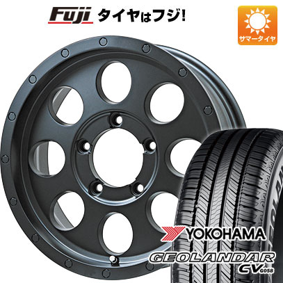 【新品】ジムニー 夏タイヤ ホイール4本セット 175/80R16 ヨコハマ ジオランダー CV G058 レアマイスター LMG CS-8 マットブラック 5.5J 16インチ(送料無料)|フジコーポレーション