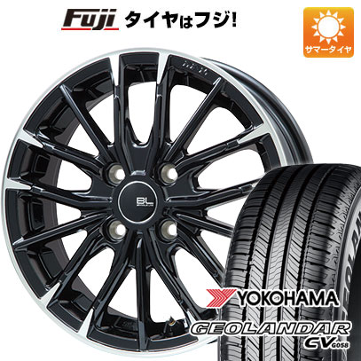 【新品】ライズ/ロッキー（ハイブリッド） 夏タイヤ ホイール4本セット 195/65R16 ヨコハマ ジオランダー CV G058 ブランドルライン DF-10M グロスブラック/カットスポーク 6.5J 16インチ(送料無料)｜フジコーポレーション