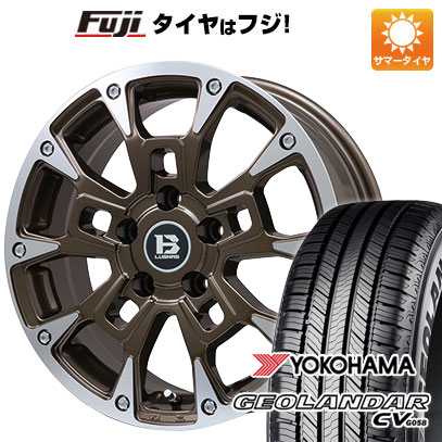 【新品】デリカD5 夏タイヤ ホイール4本セット 215/70R16 ヨコハマ ジオランダー CV G058 ビッグウエイ B-LUGNAS BRD(ブロンズポリッシュ) 6.5J 16インチ(送料無料)