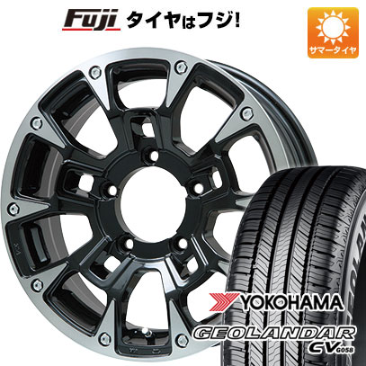 【新品】ジムニーシエラ/ジムニーノマド 夏タイヤ ホイール4本セット 215/70R16 ヨコハマ ジオランダー CV G058 ビッグウエイ B-LUGNAS BRD(ブラックポリッシュ/ブラッククリア) 5.5J 16インチ(送料無料)