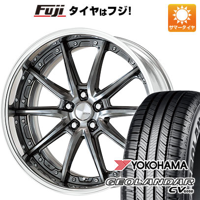 【新品国産車用5穴114.3】 夏タイヤ ホイール4本セット 235/55R20 ヨコハマ ジオランダー CV G058 WORK ワーク ランベック LS10 8.5J 20インチ(送料無料)