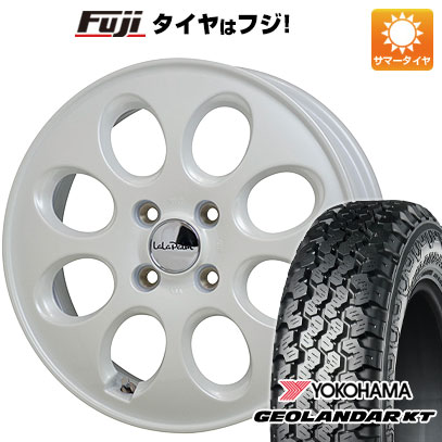 【新品 軽自動車】軽トラ 軽バン 夏タイヤ ホイール4本セット 145/80R12 80/78N ヨコハマ ジオランダー KT ホットスタッフ ララパーム オーバル 3.5J 12インチ(送料無料)|フジコーポレーション