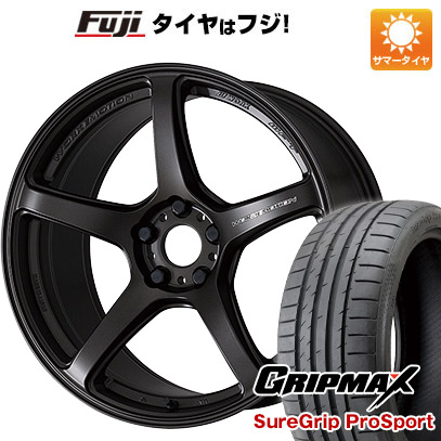 【新品国産車用5穴114.3】 夏タイヤ ホイール4本セット 215/40R18 グリップマックス シュアグリップ PRO SPORT BSW（限定） WORK ワーク エモーション T5R 7.5J 18インチ(送料無料) 182,400円