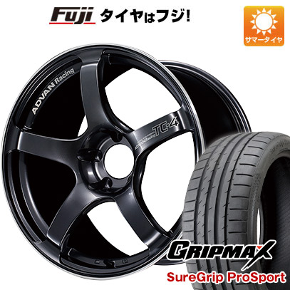 【新品国産車用5穴114.3】 夏タイヤ ホイール4本セット 225/40R18 グリップマックス シュアグリップ PRO SPORT BSW（限定） ヨコハマ アドバンレーシング TC-4 8J 18インチ(送料無料)