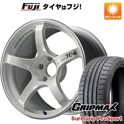 【新品国産車用5穴114.3】 夏タイヤ ホイール4本セット 225/40R18 グリップマックス シュアグリップ PRO SPORT BSW（限定） ヨコハマ アドバンレーシング TC-4 8J 18インチ(送料無料)