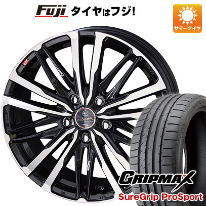 【新品国産車用5穴114.3】 夏タイヤ ホイール4本セット 225/40R18 グリップマックス シュアグリップ PRO SPORT BSW（限定） 共豊 スマック クレスト 8J 18インチ(送料無料)
