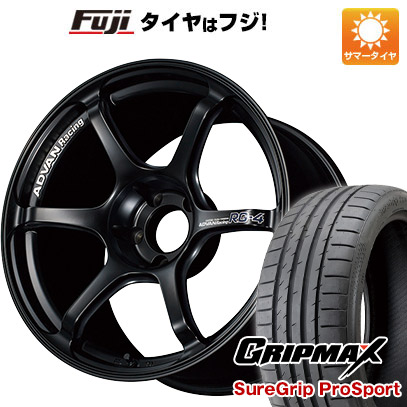 【新品国産車用5穴114.3】 夏タイヤ ホイール4本セット 225/40R18 グリップマックス シュアグリップ PRO SPORT BSW（限定） ヨコハマ アドバンレーシング RG-4 8J 18インチ(送料無料)