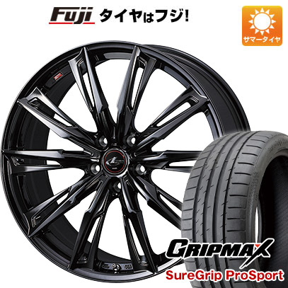 【新品国産車用5穴114.3】 夏タイヤ ホイール4本セット 225/45R18 グリップマックス シュアグリップ PRO SPORT BSW(限定) WEDS ウェッズ レオニス GX 7J 18インチ(送料無料)|フジコーポレーション