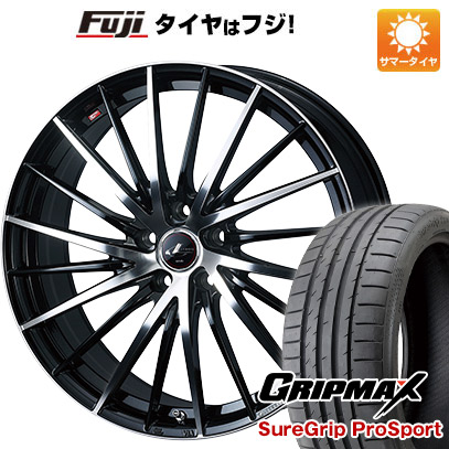 【新品】40系アルファード/ヴェルファイア用 夏タイヤ ホイール4本セット 245/40R21 グリップマックス シュアグリップ PRO SPORT BSW（限定） WEDS ウェッズ レオニス FR 8.5J 21インチ(送料無料)｜フジコーポレーション