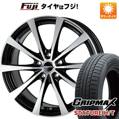 【新品国産車用5穴100】 夏タイヤ ホイール4本セット 225/55R18 グリップマックス スタチャー H/T BSW（限定） ホットスタッフ ラフィット LE-03【限定】 7.5J 18インチ(送料無料)