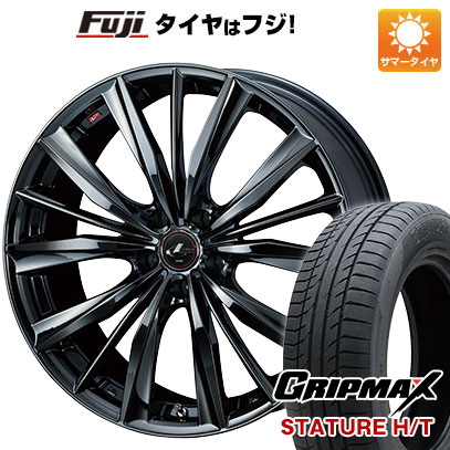 【新品国産車用5穴114.3】 夏タイヤ ホイール4本セット 225/60R18 グリップマックス スタチャー H/T BSW（限定） WEDS ウェッズ レオニス VX 7J 18インチ(送料無料)