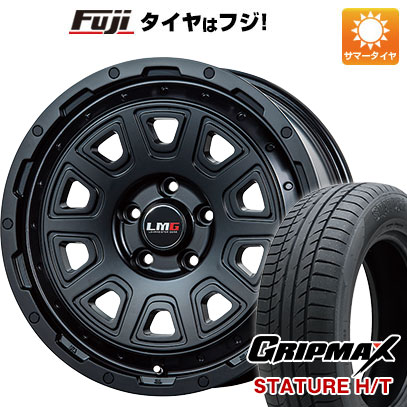 【新品国産車用5穴114.3】 夏タイヤ ホイール4本セット 225/65R17 グリップマックス スタチャー H/T BSW(限定) レアマイスター LMG DS-10 マットブラック 7.5J 17インチ(送料無料)|フジコーポレーション