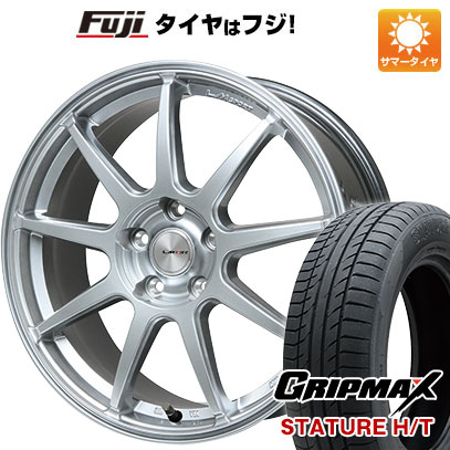 【新品国産車用5穴114.3】 夏タイヤ ホイール4本セット 235/55R18 グリップマックス スタチャー H/T BSW(限定) レアマイスター LMスポーツ LM-QR ハイパーシルバー 7.5J 18インチ(送料無料)|フジコーポレーション