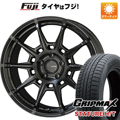 【新品国産車用5穴114.3】 夏タイヤ ホイール4本セット 225/55R18 グリップマックス スタチャー H/T BSW（限定） 共豊 ガレルナ レフィーノ 8J 18インチ(送料無料)