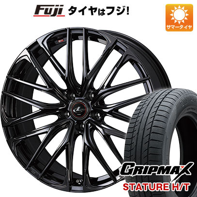 【新品国産車用5穴114.3】 夏タイヤ ホイール4本セット 225/55R18 グリップマックス スタチャー H/T BSW（限定） WEDS ウェッズ レオニス SK 7J 18インチ(送料無料)