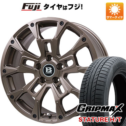 【新品国産車用5穴114.3】 夏タイヤ ホイール4本セット 235/50R18 グリップマックス スタチャー H/T BSW(限定) ビッグウエイ B-LUGNAS BRD(マットブロンズ) 7.5J 18インチ(送料無料)|フジコーポレーション