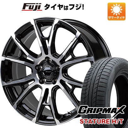 【新品国産車用5穴114.3】 夏タイヤ ホイール4本セット 235/50R18 グリップマックス スタチャー H/T BSW（限定） モンツァ HI-BLOCK シュタッド 7.5J 18インチ(送料無料)