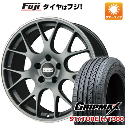 【新品国産車用5穴114.3】 夏タイヤ ホイール4本セット 235/55R19 グリップマックス スタチャー H/T300 BSW（限定） BBS GERMANY CH-R サテンチタニウム 8J 19インチ(送料無料)