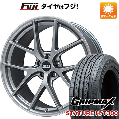 【新品国産車用5穴114.3】 夏タイヤ ホイール4本セット 235/55R19 グリップマックス スタチャー H/T300 BSW(限定) BBS GERMANY CI-R プラチナムシルバー 8.5J 19インチ(送料無料)