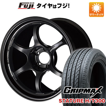 【新品国産車用5穴100】 夏タイヤ ホイール4本セット 225/55R18 グリップマックス スタチャー H/T300 BSW（限定） ヨコハマ アドバンレーシング RG-D2 7.5J 18インチ(送料無料)
