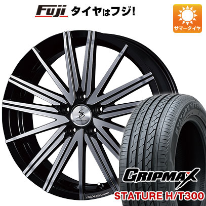 【新品国産車用5穴114.3】 夏タイヤ ホイール4本セット 225/55R18 グリップマックス スタチャー H/T300 BSW（限定） ケースペック SILK BLAZE ヴォルツァ 7J 18インチ(送料無料)