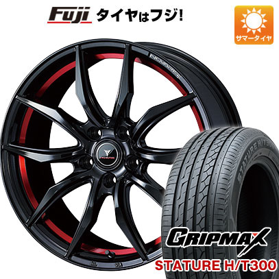 【新品国産車用5穴114.3】 夏タイヤ ホイール4本セット 225/55R18 グリップマックス スタチャー H/T300 BSW(限定) WEDS ウェッズ ノヴァリス ローグ VF 7J 18インチ(送料無料)|フジコーポレーション