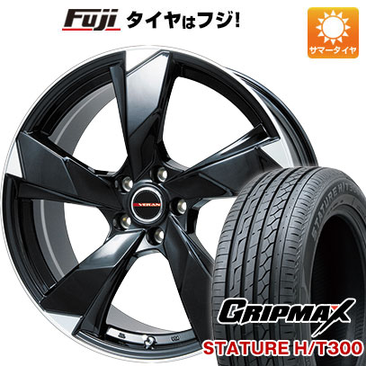 【新品国産車用5穴114.3】 夏タイヤ ホイール4本セット 225/55R19 グリップマックス スタチャー H/T300 BSW(限定2024年製) プレミックス ヴェランV(グロスブラック/リムポリッシュ) 8J 19インチ(送料無料)