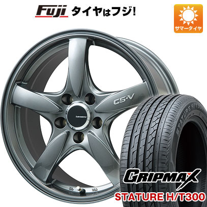 【新品国産車用5穴114.3】 夏タイヤ ホイール4本セット 225/60R18 グリップマックス スタチャー H/T300 BSW（限定） レアマイスター CS-V(ガンメタ) 7.5J 18インチ(送料無料)