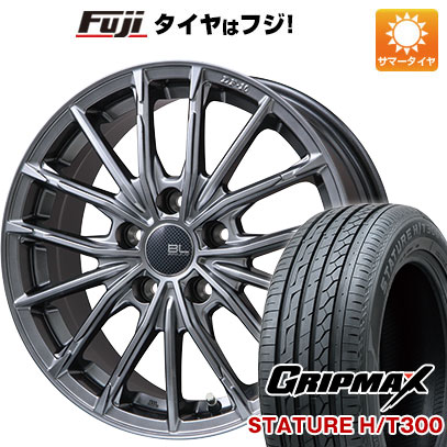 【新品国産車用5穴114.3】 夏タイヤ ホイール4本セット 235/55R18 グリップマックス スタチャー H/T300 BSW（限定） ブランドルライン DF-10M ハイパーグレー 7.5J 18インチ(送料無料)