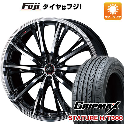 【新品国産車用5穴114.3】 夏タイヤ ホイール4本セット 225/55R19 グリップマックス スタチャー H/T300 BSW(限定2024年製) WEDS ウェッズ レオニス RT 7.5J 19インチ(送料無料)