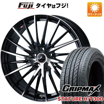 【新品国産車用5穴114.3】 夏タイヤ ホイール4本セット 225/55R19 グリップマックス スタチャー H/T300 BSW(限定2024年製) WEDS ウェッズ レオニス FR 7.5J 19インチ(送料無料)