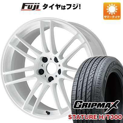 【新品国産車用5穴114.3】 夏タイヤ ホイール4本セット 235/55R18 グリップマックス スタチャー H/T300 BSW（限定） WORK ワーク エモーション ZR7 7.5J 18インチ(送料無料)